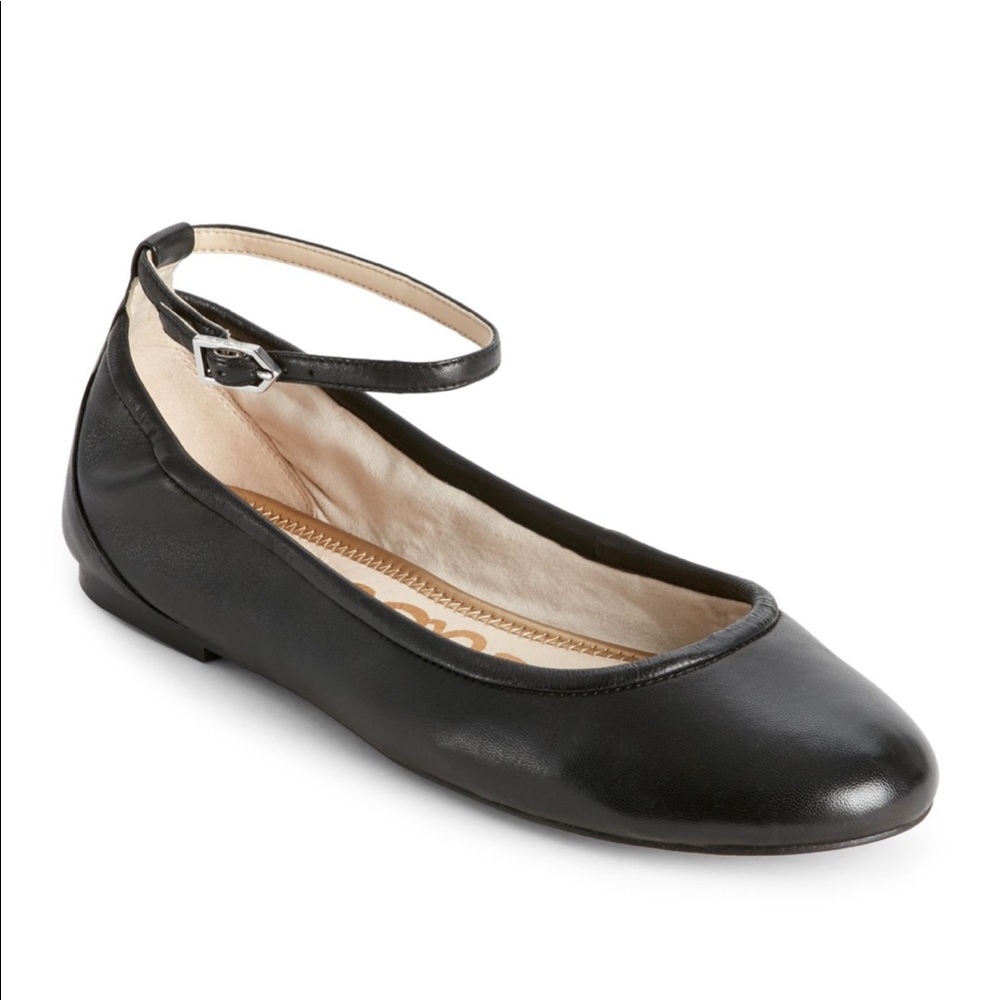 Sam Edelman Black leather ballet flats size 71/2